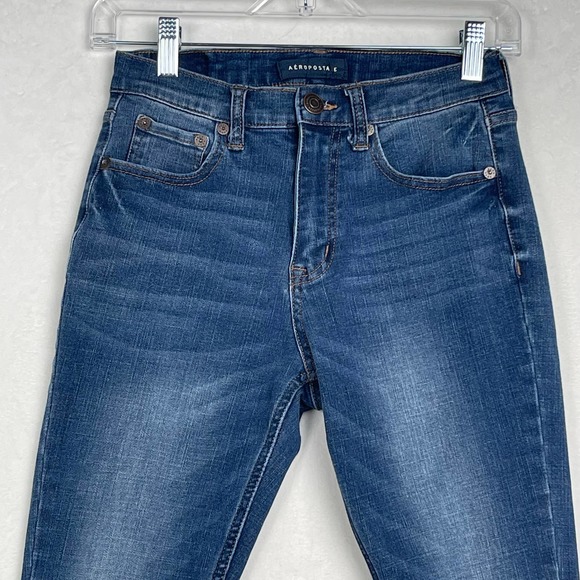 Aeropostale Women’s Jeans 6 Flex Effects Aero Cheeky Legging Stretch Knees Out‎ - Picture 2 of 14
